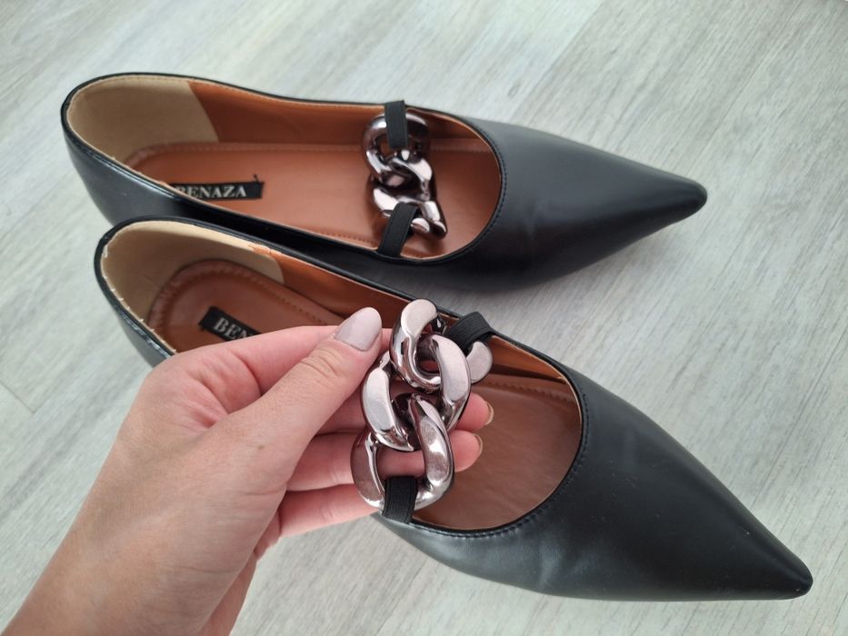 Balerini cu baretă lanț Benaza, mărimea 40