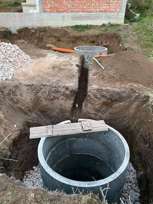 Цялостно изграждане на септични ями,преливник