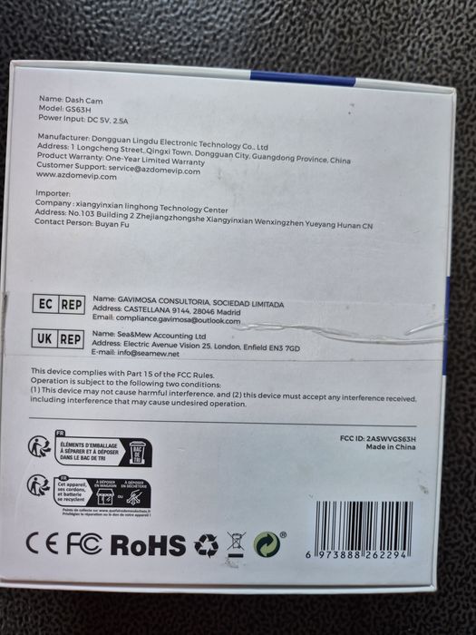 видеорегистратор 4к azdome gs63h
