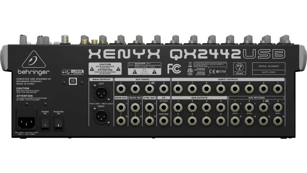 Микшерный пульт behringer xenyx qx2442usb
