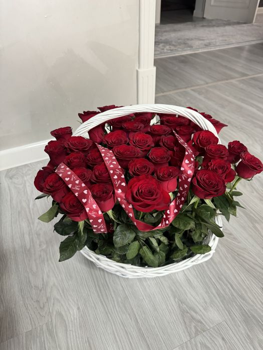 Цветы гул 51 шт корзинамен