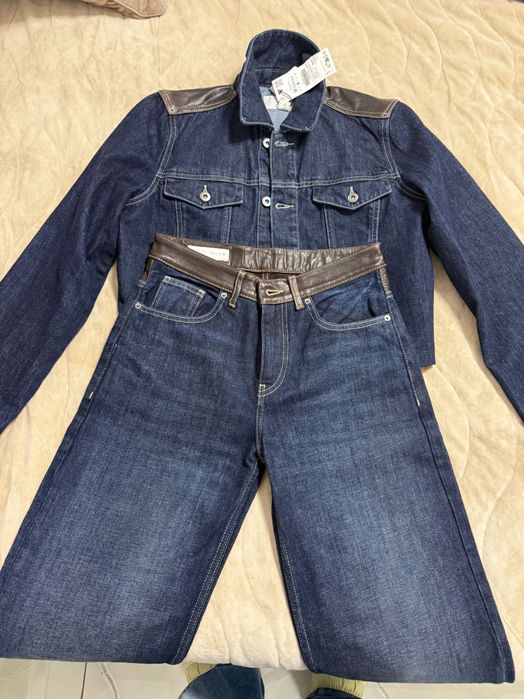 Дънков сет от Зара размер М