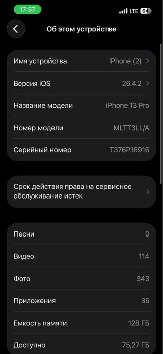 iPhone 13 pro LL/A 128 GB