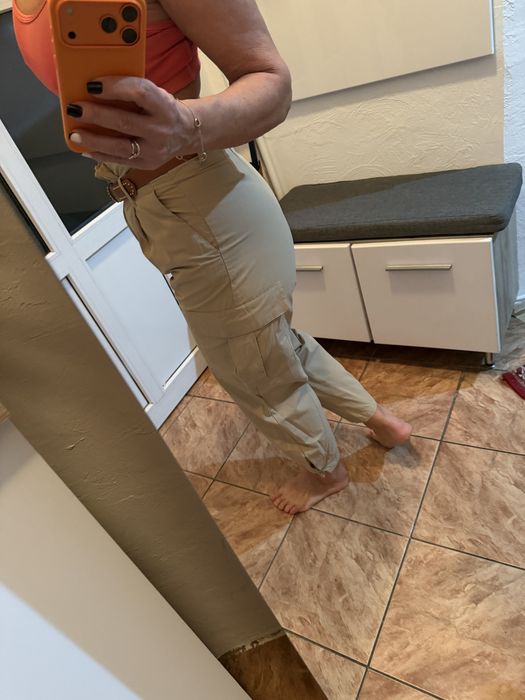 Pantaloni Zara moderni cu buzunare laterale