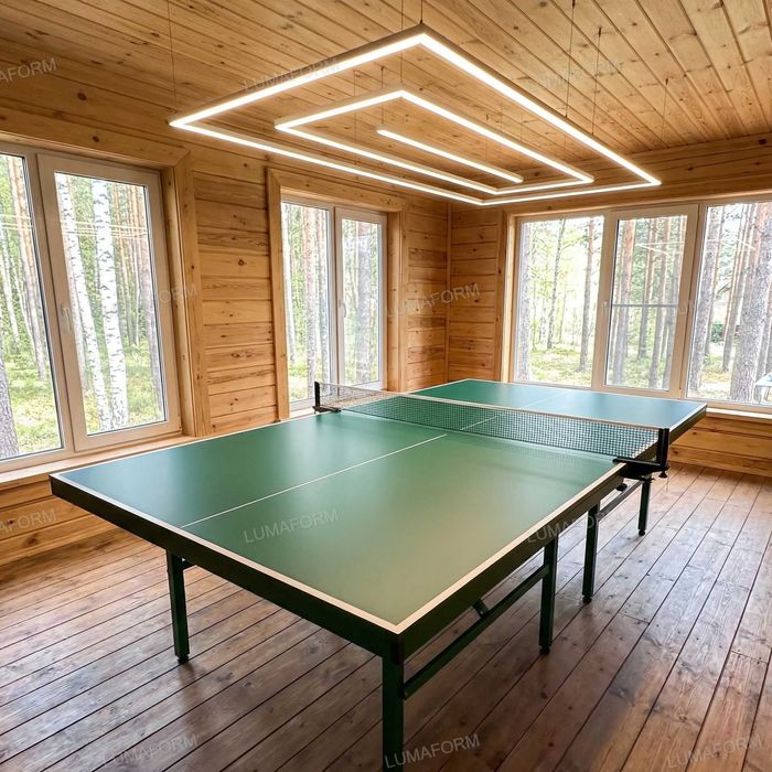 Stol tennisi uchun ideal yoritish! Modulli LED chiroq