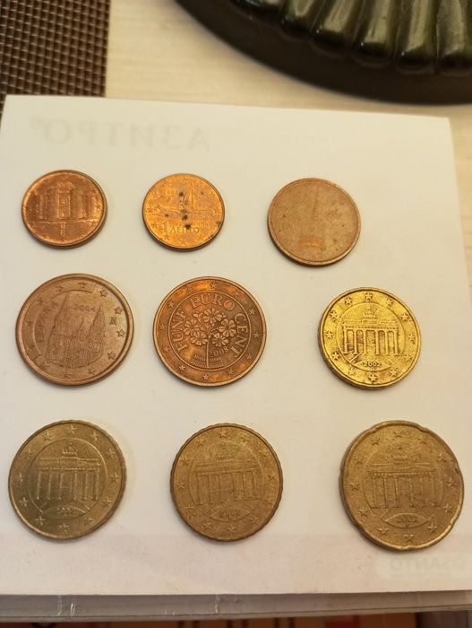 Монеты РК и Евро