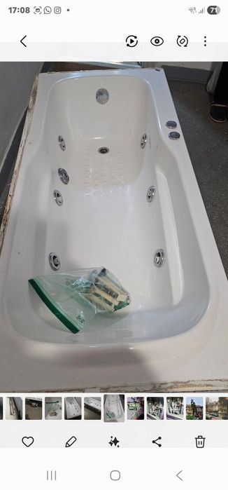 Cada acril cu duze hidromasaj