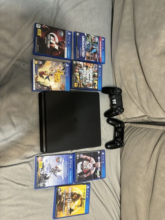 Ps4 slim два джостика 7 игр