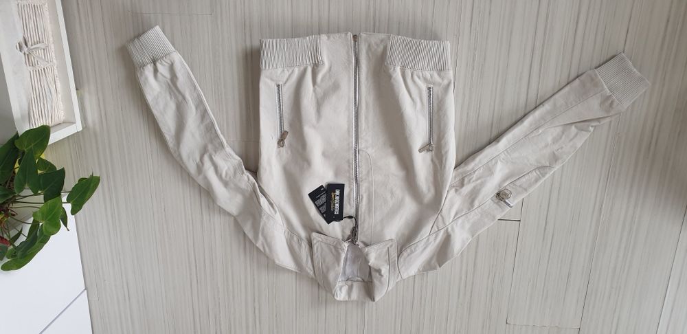 Dirk Bikkembergs Buffalo Leather Jacket Slim Fit  М НОВО! ОРИГИНАЛ !