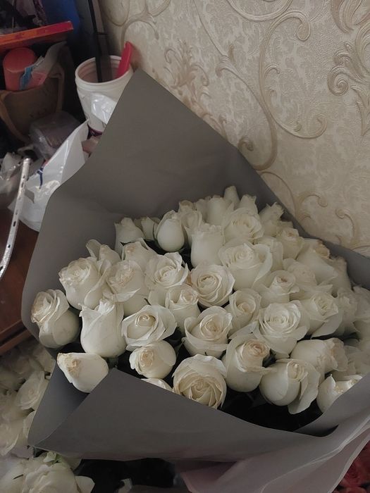 букет из 51 белых роз