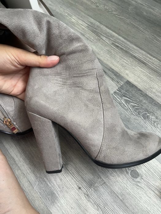 Ботфорты под замшу