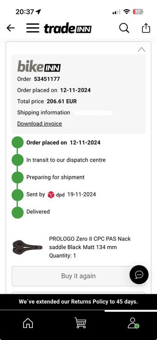 Sa Prologo ZERO II CPC PAS NACK size 134