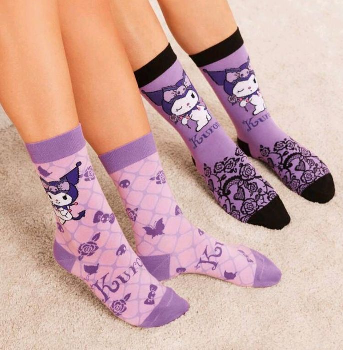 Sosete Kuromi noi superbe lungi sosete kuromi print deosebit