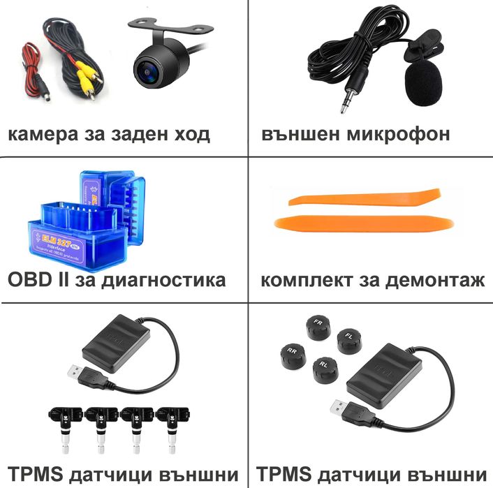 Мултимедия 7" DVD Android 12 за RAM FORD Focus Mondeo Transit C-Max K