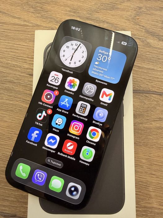 iPhone 16 256 GB BLACK в гаранция