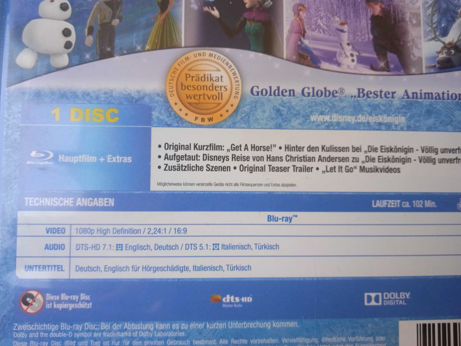 Blu Ray - Frozen / Замръзналото кралство / Елза и Ана