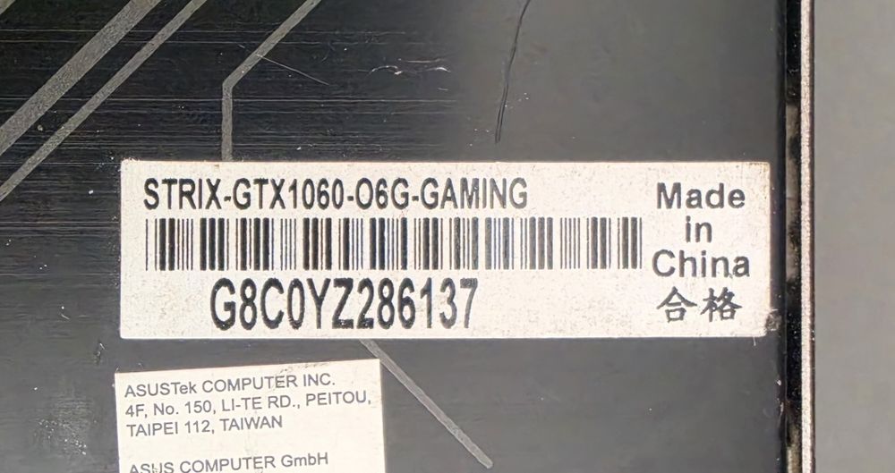 Видеокарта 6GB за части