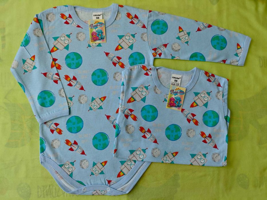 Нови бебешки бодита с дълъг ръкав, размер 80, 92 и 98