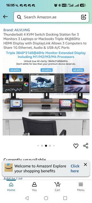 Докинг станция, USB-C KVM Switch