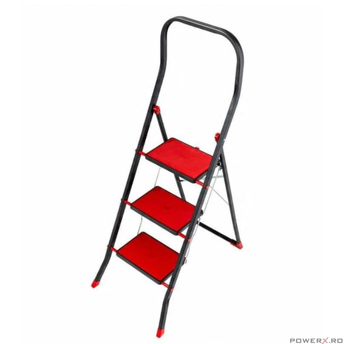 Scara pliabila, solida, 3 trepte, capacitate maxima 150 kg Sepio