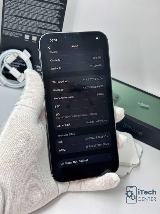 iPhone 13 Pro MAX 256GB Green, 100% батерия, ОТЛИЧЕН, 1г. ГАРАНЦИЯ!