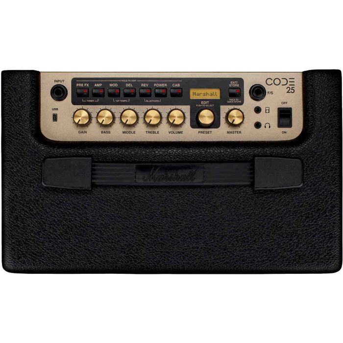 Marshall CODE25 , усилвател за китара , моделиращ усливател с ефекти