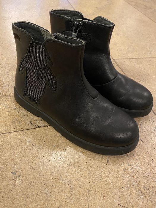 Ghete/cizme fete Campers de piele, mărime 29