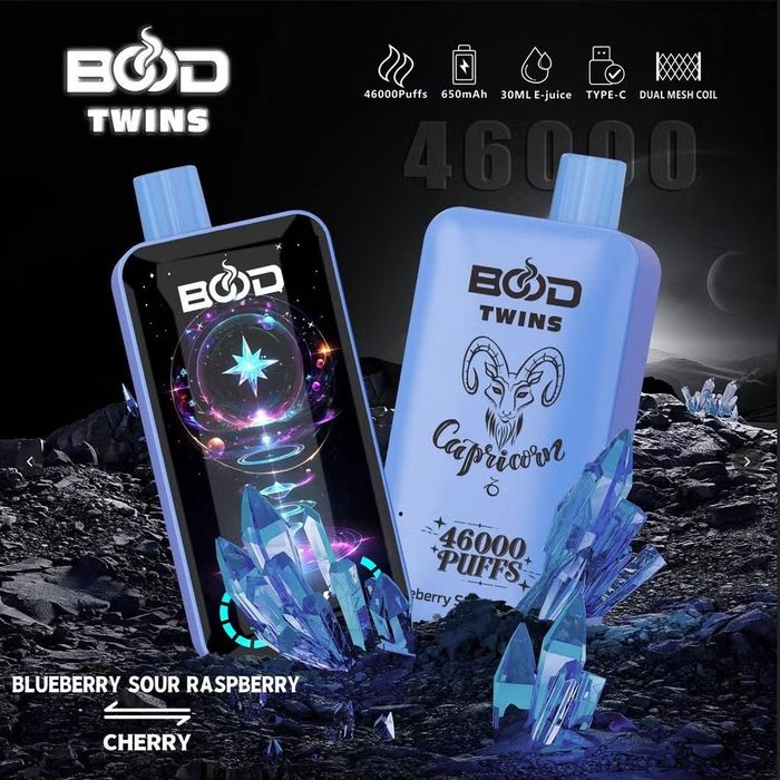 Vape Premium BOOD Twins 46000 Puffs Dual Flavor 2 Arome