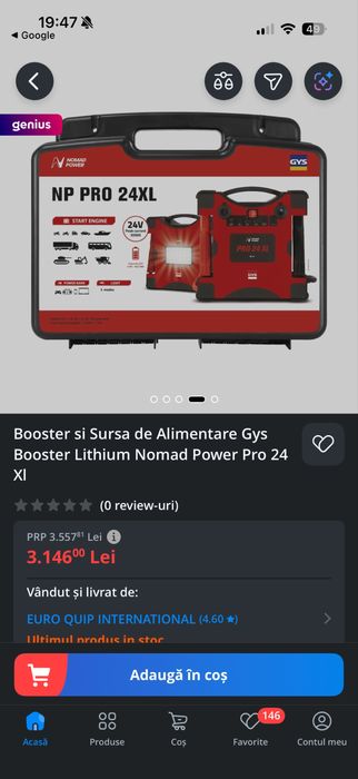 Booster  1400 A gys baterie auto starter power pro 24 xl