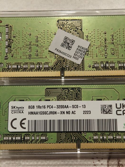 16GB (2x8GB) DDR4 3200MHz SK Hynix SO-DIMM
