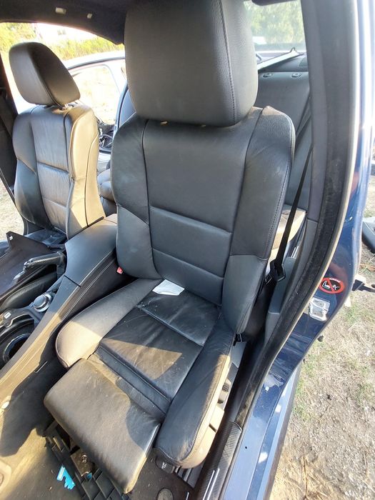 бмв е60 2.5i e60 bmw  салон черно кожено рекаро