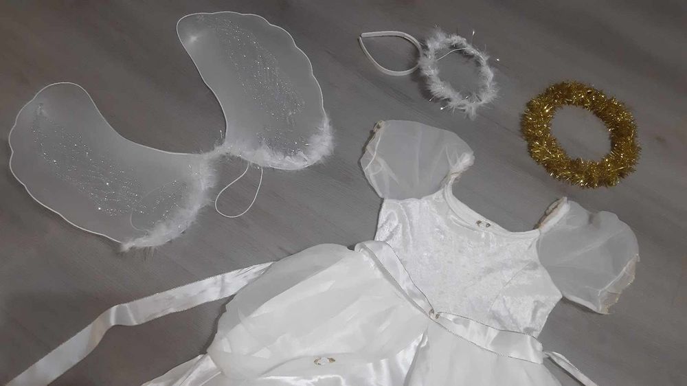 Costum de fulg sau ingeras - marime 5 - 7 ani