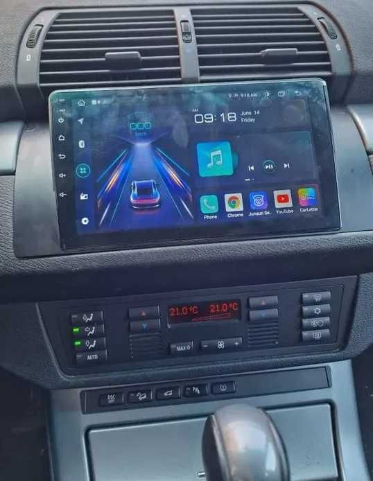Navigatie GPS Android Dedicata BMW Seria 5 E39 X5 E53 - QLed CarPlay