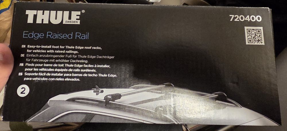 Bare THULE WingBar Edge 95 cm + 720400 Raised Rail – SUV / min.110 cm | Achiziționate 2026 |
