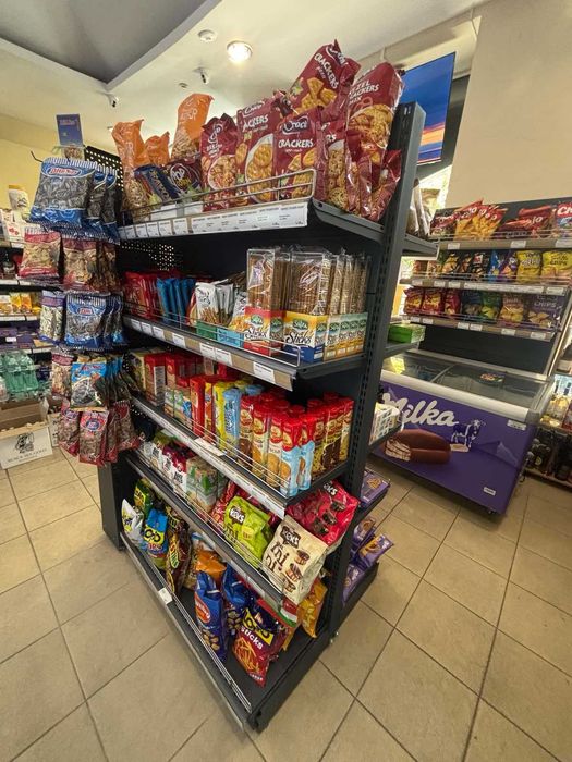 ПРОМОЦИЯ Островен стелаж за магазин (гондола), Търговско оборудване