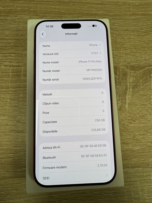 iPhone 17 Pro Max în Garantie