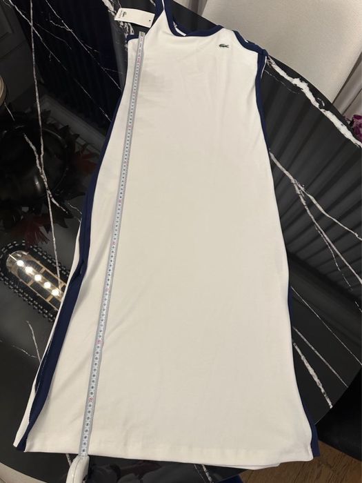 Бяла дълга рокля lacoste