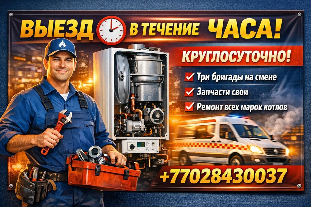 Ремонт 24/7 чистка газовых котлов