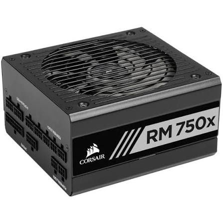 блок питания Corsair RM750x сертификат голд, кабеля белые