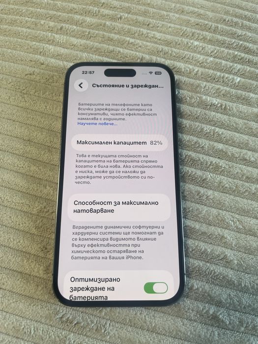 Iphone 14 Pro 82% батерия