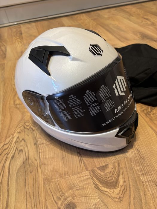 Casca moto ILM NOUA 49-50 cm Alb Perlat