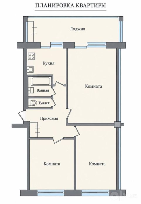 Срочно продается 3х комнатная квартира на Ц-5 м.Минор