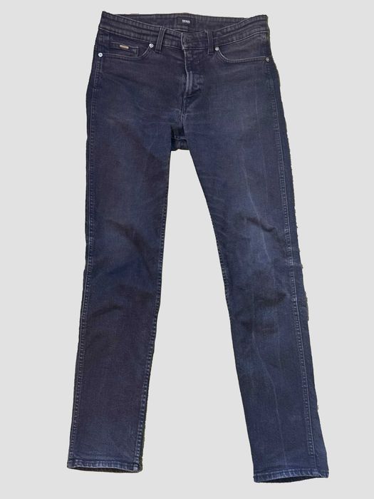 Hugo Boss jeans blugi negri stretch 30/32