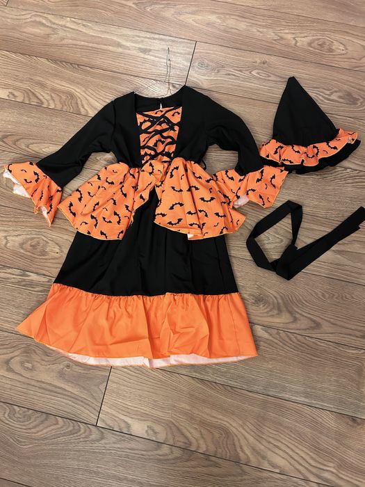 Rochie Halloween Vrajitoare fete 5 - 6 ani
