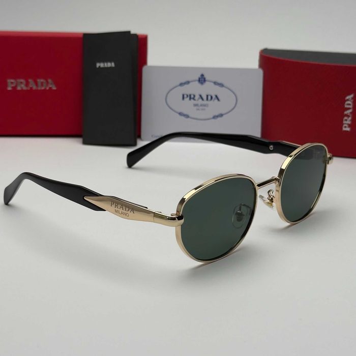 Унисекс слънчеви очила Milano Round Classic Edition Black Gold UV400 CE