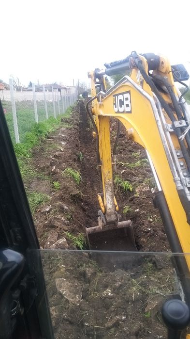 Услуги с мини багер JCB