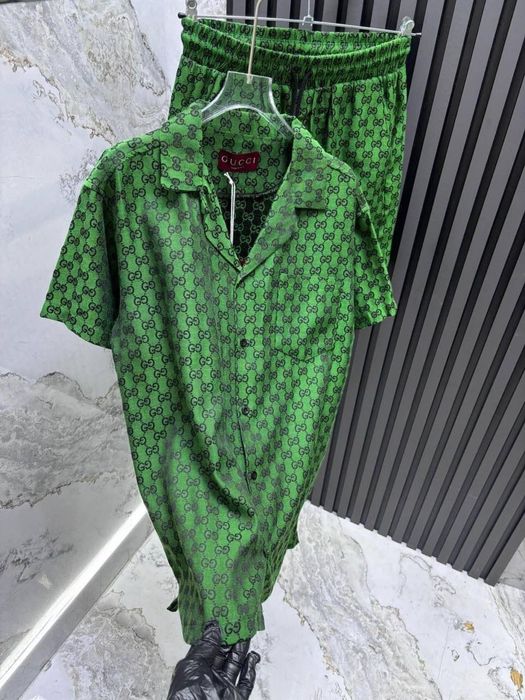XL Compleu Gucci verde bumbac