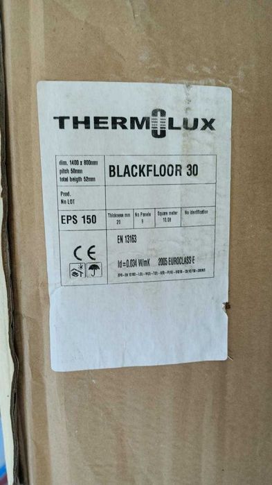 Изолационен панел за подово отопление 34мм BLACKFLOOR 30