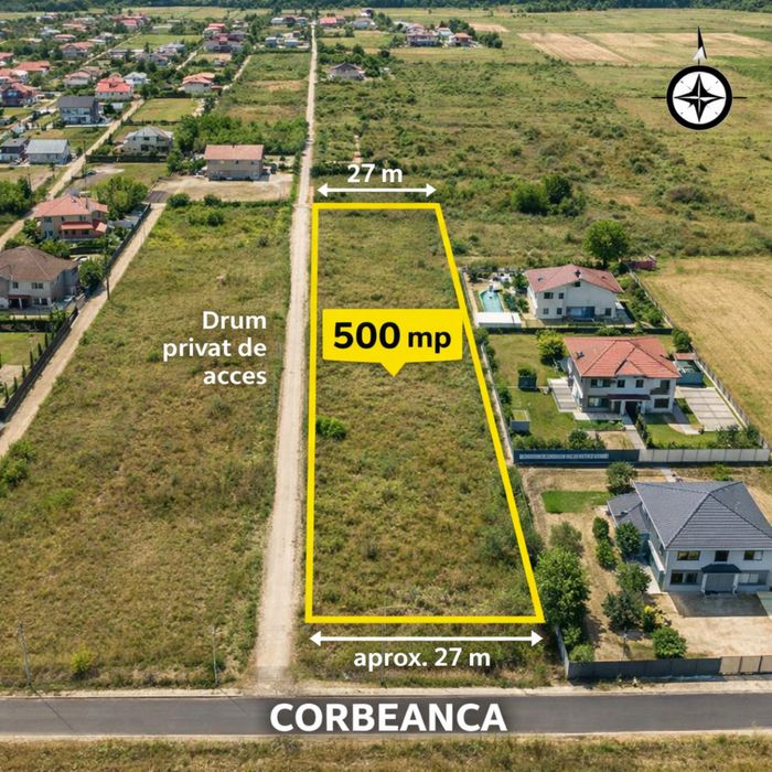 Loturi 500 mp Corbeanca (Ostrstu)