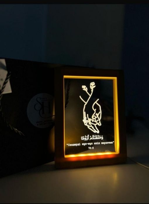 Лед неон түнгі шам